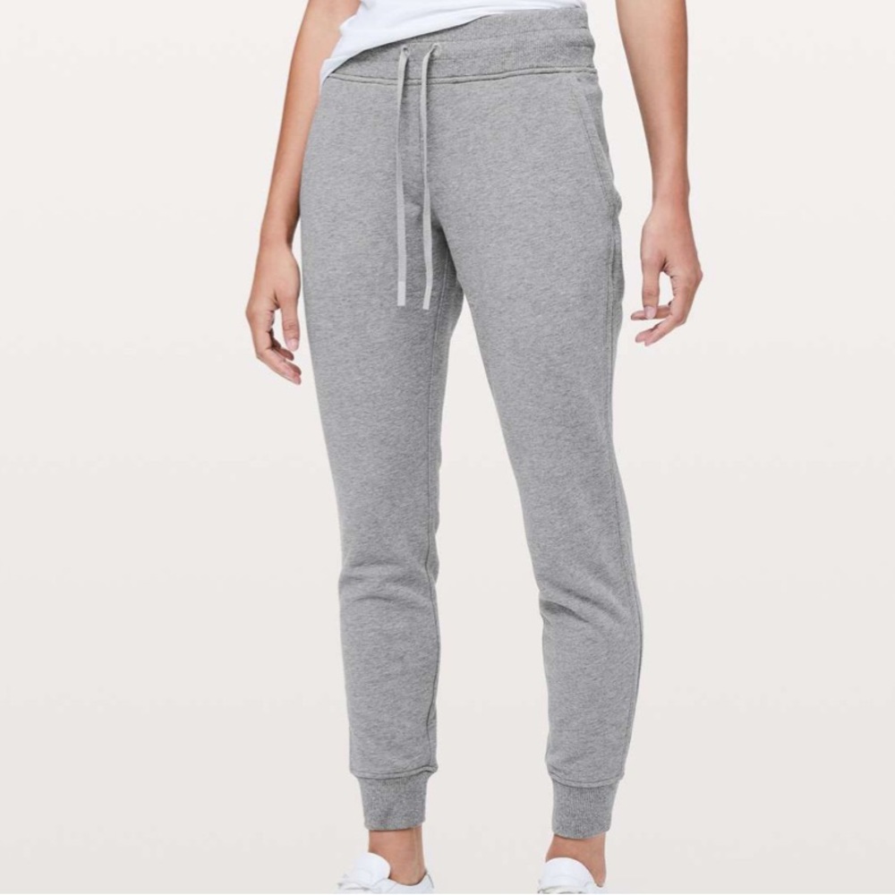Lululemon Warm Down Jogger Heathered Core Medium Grey size 4